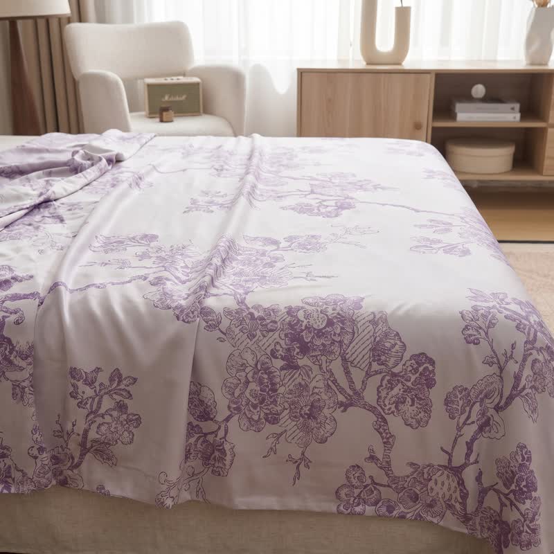 Couverture en fibre de bambou à motif floral multicolore Ownkoti - image 3