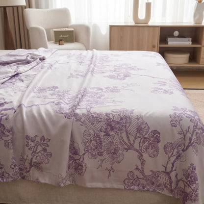 Couverture en fibre de bambou à motif floral multicolore Ownkoti - image 3