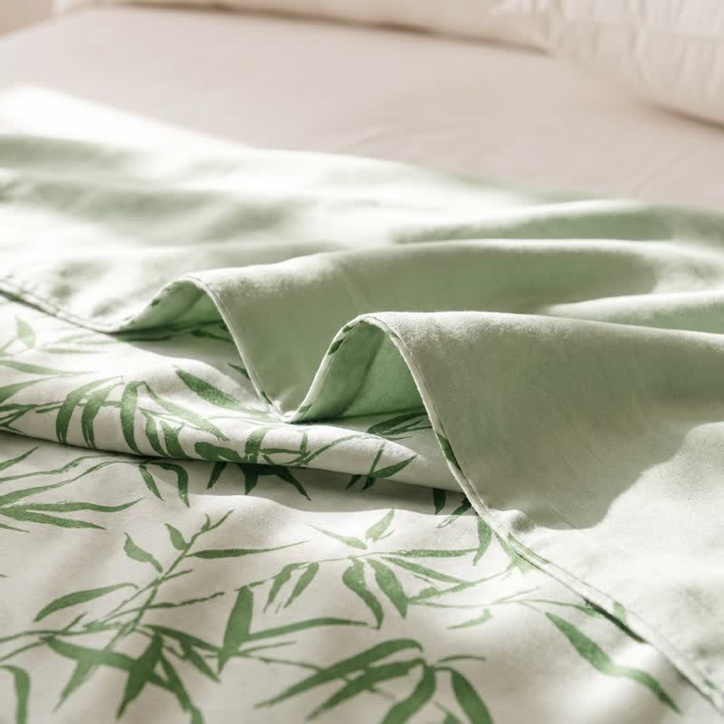 Couette en fibre de bambou Ownkoti multicolore à feuilles de bambou - image 6