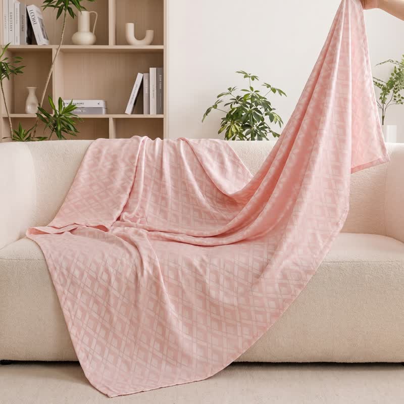 Couette en fibre de bambou à motif losange multicolore Ownkoti - image 4