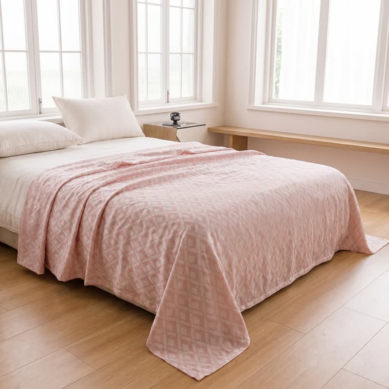 Couette en fibre de bambou à motif losange multicolore Ownkoti - image 1