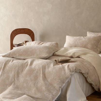 Ensemble de literie Ownkoti Camel Bamboo Sprig en coton jacquard et fleur de bambou - image 3