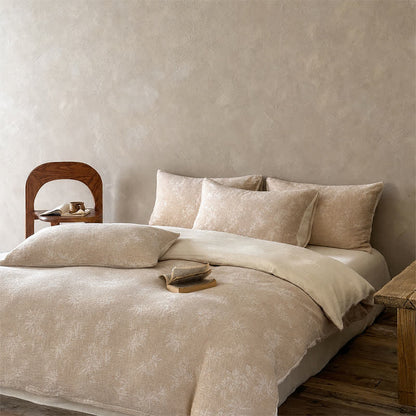 Ensemble de literie Ownkoti Camel Bamboo Sprig en coton jacquard et fleur de bambou - image 1