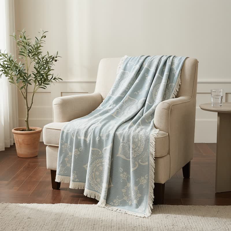 Couette en gaze de coton à motif mandala multicolore Ownkoti - image 3