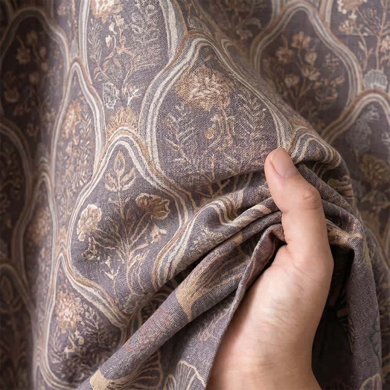 Peignoir kimono bohème vintage en gaze de coton - image 8