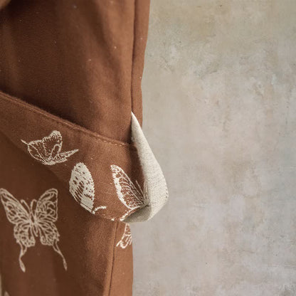 Peignoir kimono élégant en coton à motif papillon - image 6