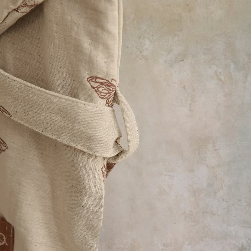 Peignoir kimono élégant en coton à motif papillon - image 16
