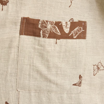 Peignoir kimono élégant en coton à motif papillon - image 13