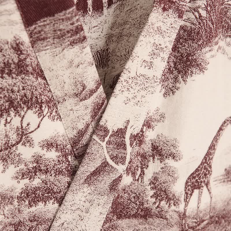 Peignoir kimono en coton à imprimé toile de Jouy - image 13
