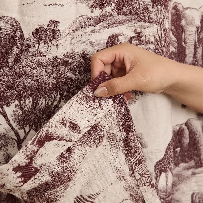 Peignoir kimono en coton à imprimé toile de Jouy - image 17