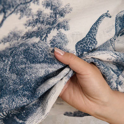 Peignoir kimono en coton à imprimé toile de Jouy - image 9