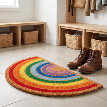 Tapis d'entrée antidérapant en fibre de coco Ownkoti Rainbow - image 4