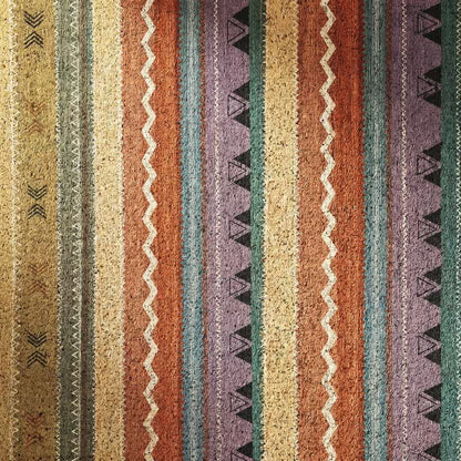 Tapis d'entrée antidérapant à rayures arc-en-ciel vintage Ownkoti - image 6