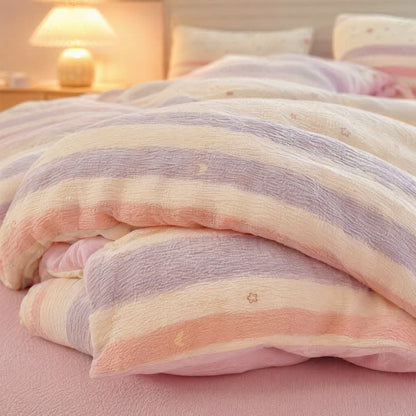 Parure de lit Ownkoti Pastel Stripe Starry Triple Gaze - image 4