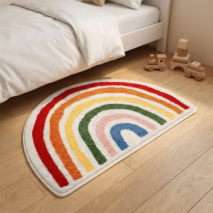 Tapis de bain Ownkoti Rainbow Arch en faux cachemire - image 4