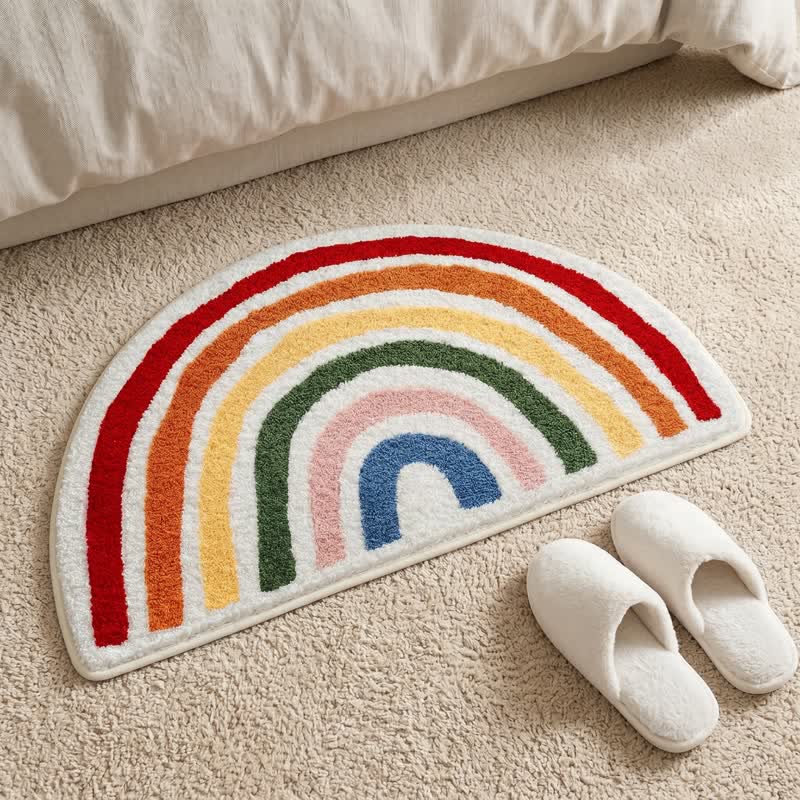 Tapis de bain Ownkoti Rainbow Arch en faux cachemire - image 2
