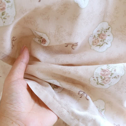 Peignoir kimono en coton Ownkoti à motif rose et nœud. - image 11
