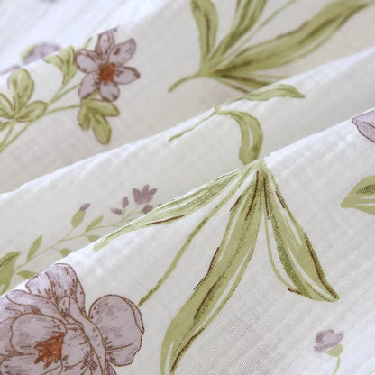 Kimono en coton à fleurs violettes Ownkoti - image 7