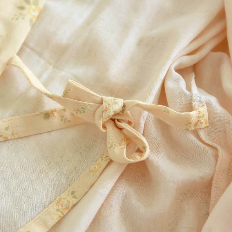 Kimono Ownkoti jaune en gaze de coton botanique - image 8