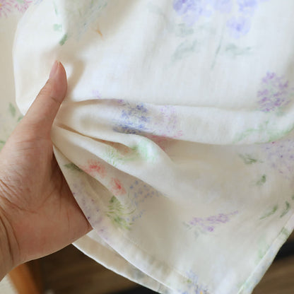 Ensemble de salon en double gaze de coton à motifs floraux - image 6