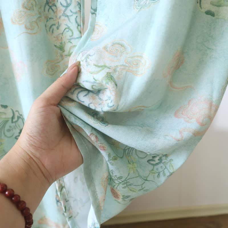 Pyjama traditionnel oriental pour femme à motifs floraux - image 9