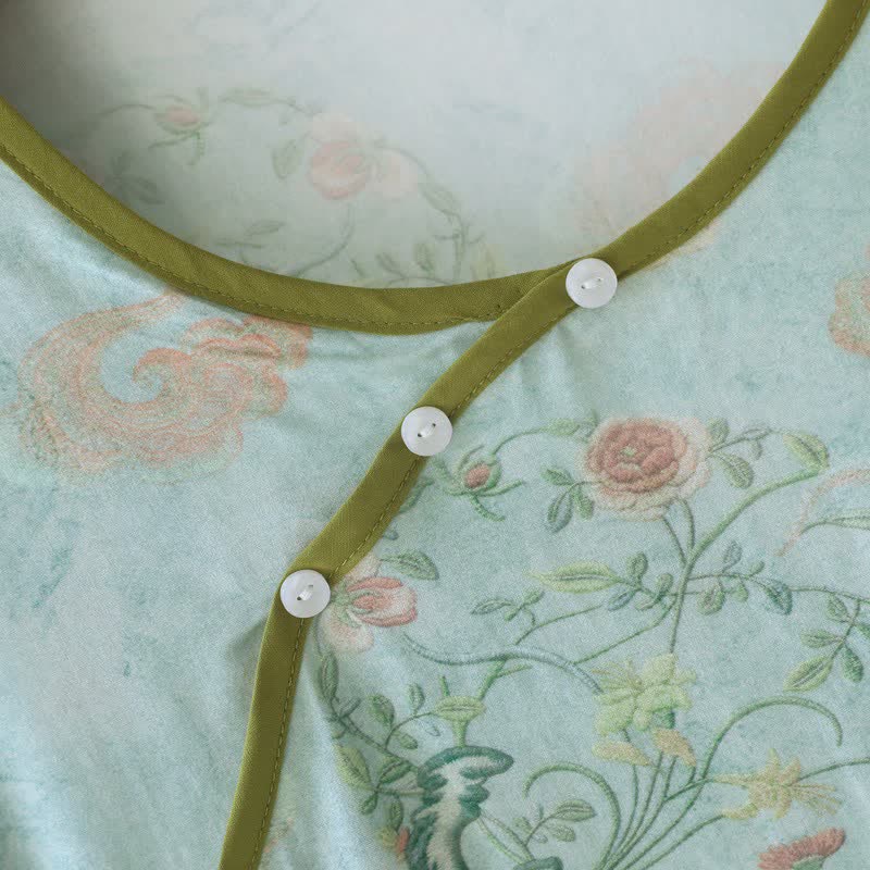 Pyjama traditionnel oriental pour femme à motifs floraux - image 3
