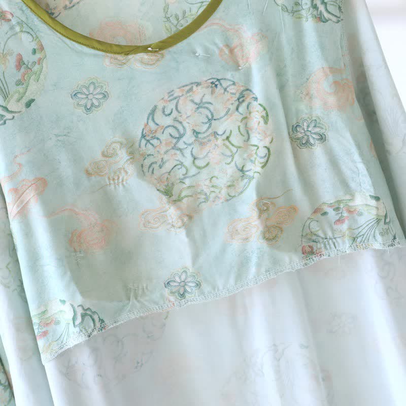 Pyjama traditionnel oriental pour femme à motifs floraux - image 4