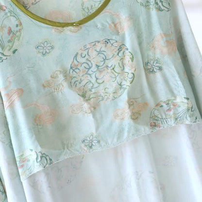 Pyjama traditionnel oriental pour femme à motifs floraux - image 4