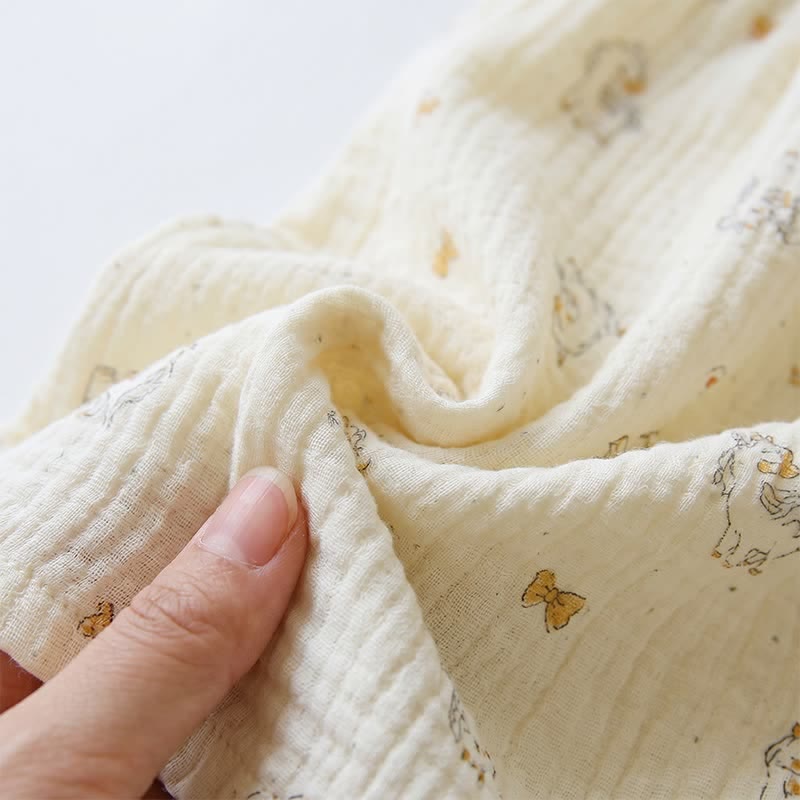 Pyjama en gaze de coton à volants avec un motif de cheval - image 6