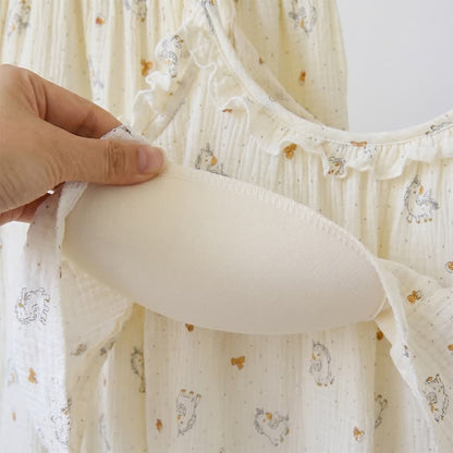 Pyjama en gaze de coton à volants avec un motif de cheval - image 5