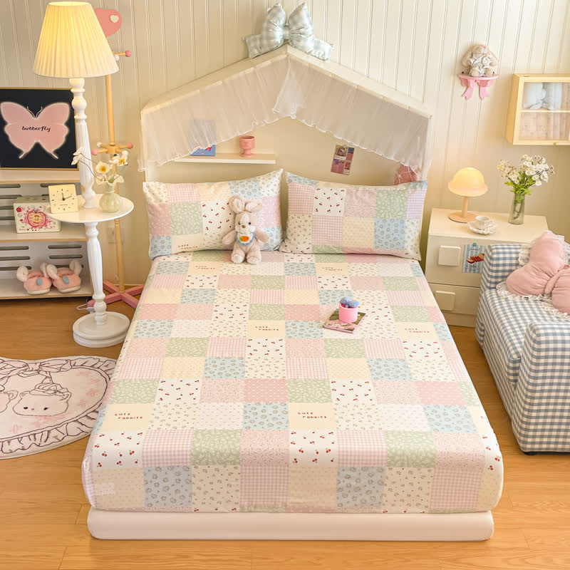 Ensemble de literie en coton patchwork pastel Ownkoti - Coloré - Reine - Ensemble de literie - image 0