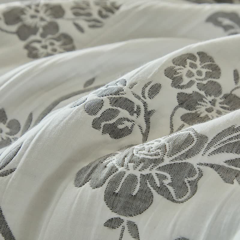 Ensemble de literie réversible à motif de branches et de fleurs - image 15