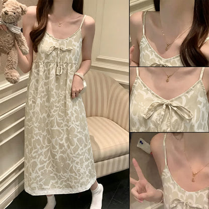 Chemise de nuit couleur crème à motifs floraux et à pompons - image 8