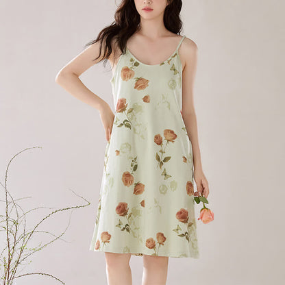 Élégante nuisette sans manches en forme de rose - image 5