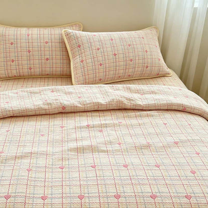 Ensemble de literie matelassé en polyester beige Ownkoti Sweetheart - image 1