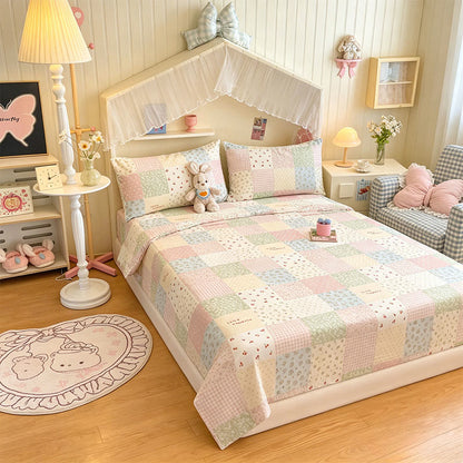 Ensemble de literie en coton patchwork pastel Ownkoti - image 1