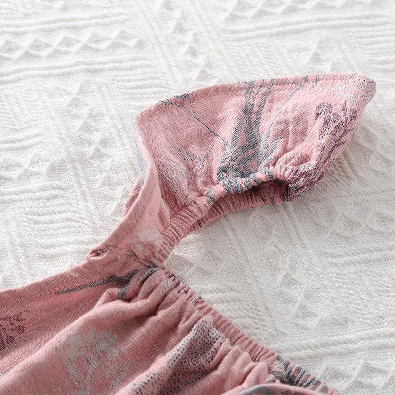 Nuisette en coton et bambou avec bretelles à volants - image 3