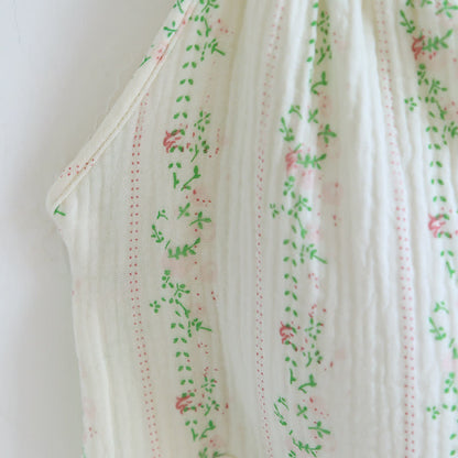Chemise de nuit en coton à volants et à motif floral frais - image 11