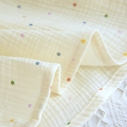 Robe d'intérieur en gaze de coton à pois arc-en-ciel - image 9