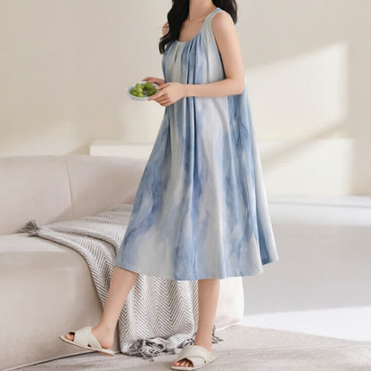 robe d'intérieur bleu clair sans manches et rembourrée - image 8