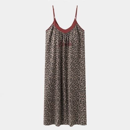 Chemise de nuit en coton à imprimé léopard - image 8