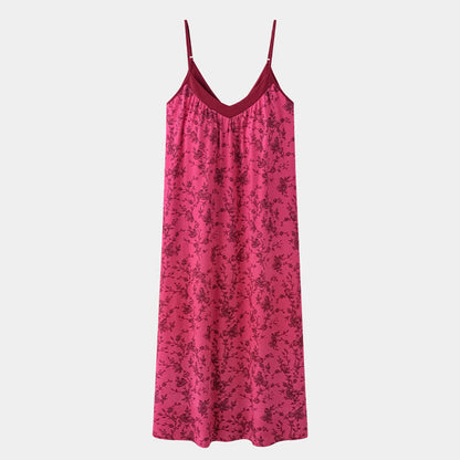 Robe d'intérieur en coton à motifs de roses et de fleurs - image 7