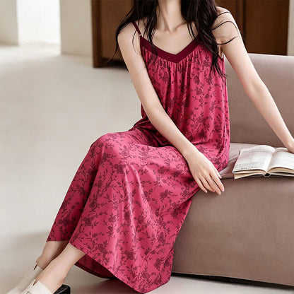 Robe d'intérieur en coton à motifs de roses et de fleurs - image 5