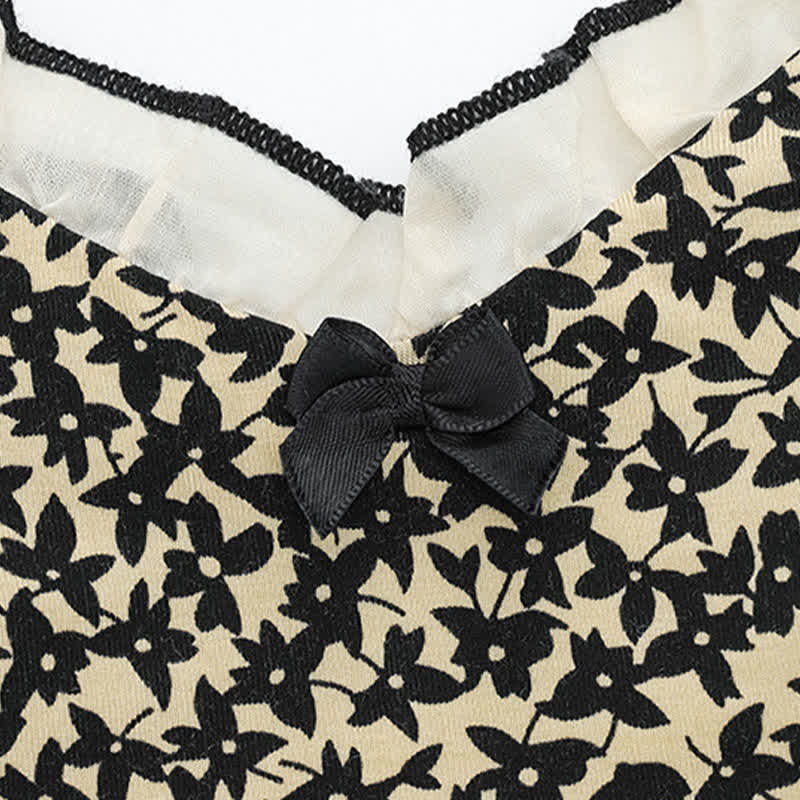 Ensemble pyjama composé d'un débardeur et d'un short en modal imprimé - image 2