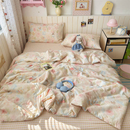 Parure de lit en coton Ownkoti Cream Lace Bunny - Coloré - Reine - Ensemble de literie - image 1
