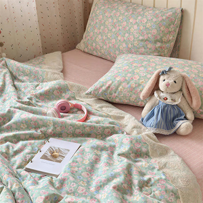 Ensemble de literie en coton à motif floral Ownkoti Lace Dream - image 2