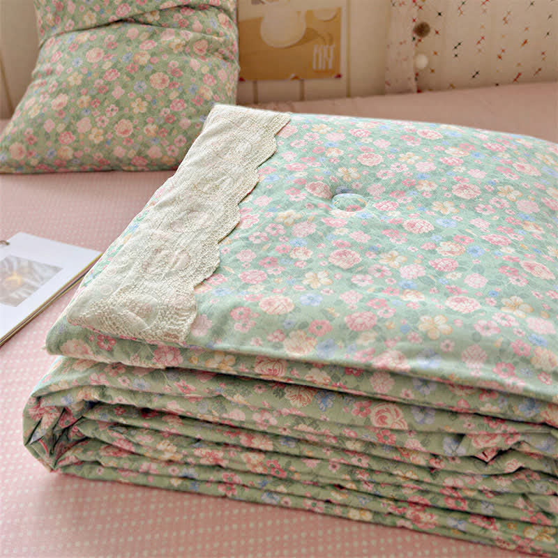 Ensemble de literie en coton à motif floral Ownkoti Lace Dream - image 0