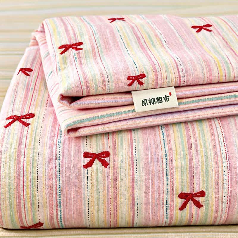 Ensemble de literie Ownkoti Sweet Blush Bow Jacquard - image 2
