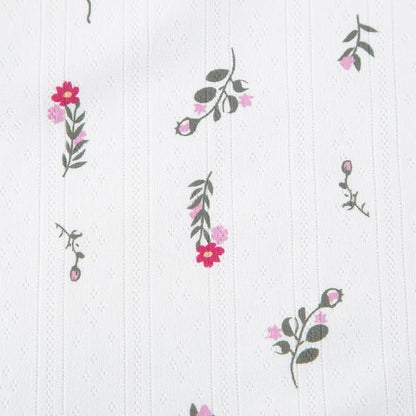 Robe d'intérieur sans manches à motif floral blanc - image 10