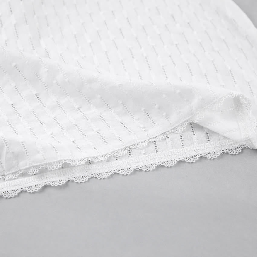 Robe d'intérieur en coton avec ceinture à nouer sur le devant - image 6